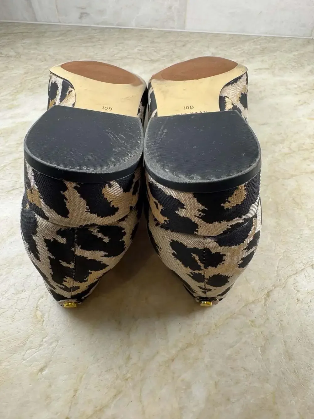 Cole Haan Vivian Pointed Toe Loafers Leopard Jacquard Grand.360 Women’s 10B
